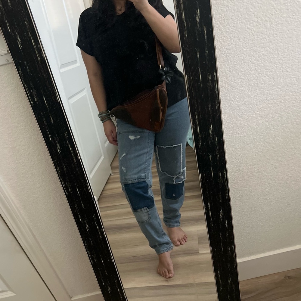 INC INTERNATIONAL CONCEPTS Patches Jeans